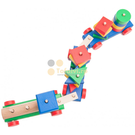 Trenulet cu figurine geometrice