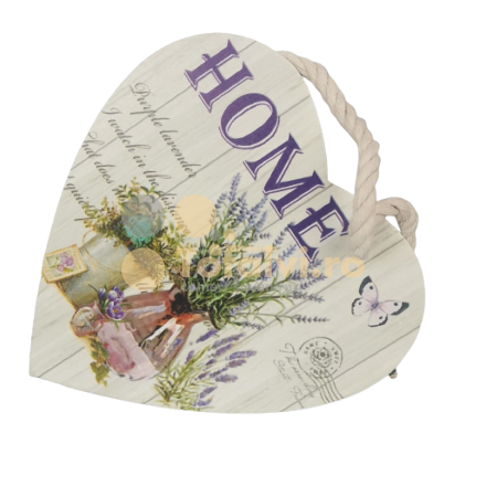 Tablou inimă Home cu coardă 