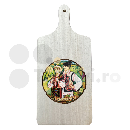 Painted cutting board with dancer