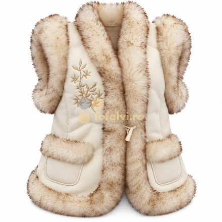 Fur vest for women mix modells