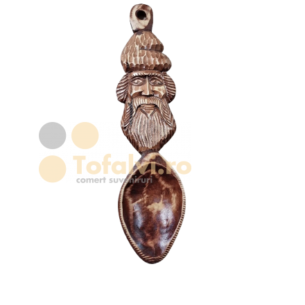 Sculpted wooden spoon 