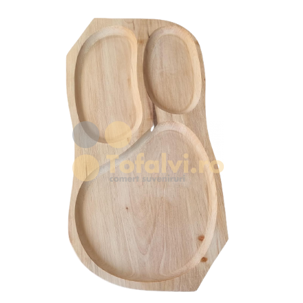 Platou cu 3compartimente fag