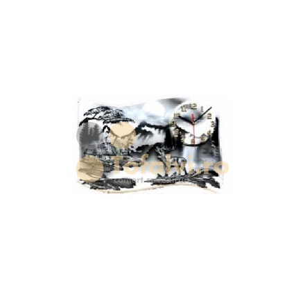 Ceas pictat mare cu cerb