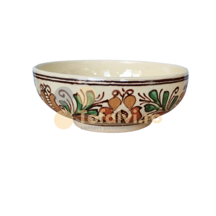 Large painted bowl Corund