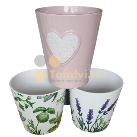 Flower pots of different models