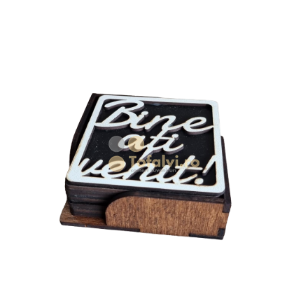 Coaster ''Bine ați venit'' 6pcs/set