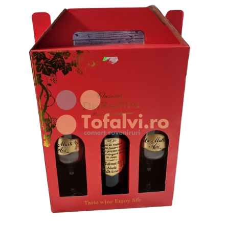 Quality wine with two glasses and message 