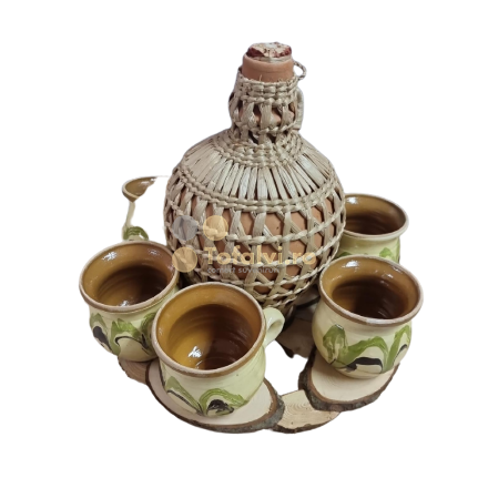 Damigean with ceramic mug traditional set