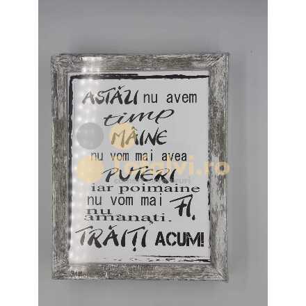 Tablou cu mesaj Astăzi nu avem timp
