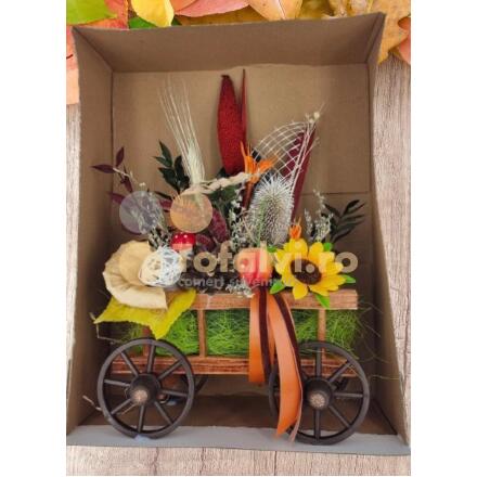 Cart with Flowers 