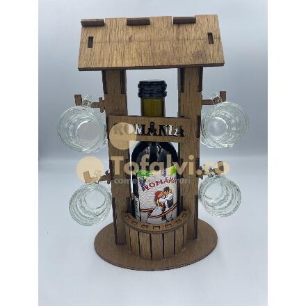 Minibar borral es negy poharral 