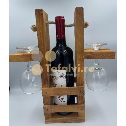 Minibar ket poharral borral 