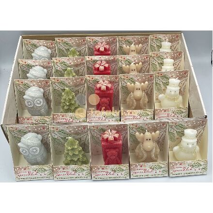 Lumânare Bartek Snowy Sprinkled Figure 55GR 20buc/set 