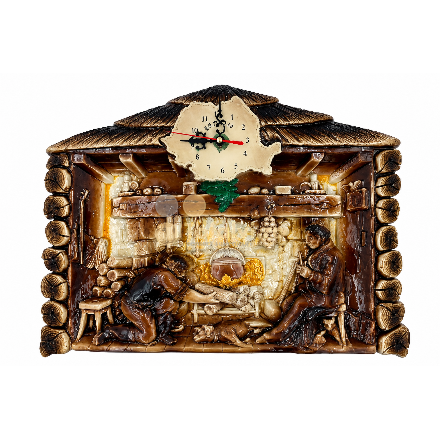 Clock with Romanian map 