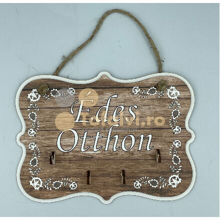 Key chain with "Édes otthon" inscription 