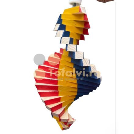 Spiral de vânt cu tricolor 