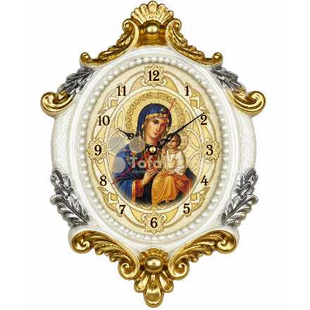 Clock with icons 