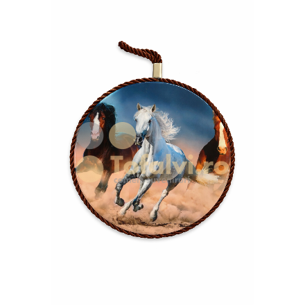 Wall decor with horses