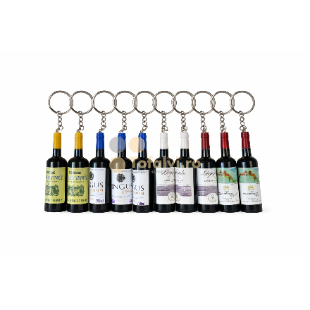 Breloc mini sticlă de vin12buc/set 