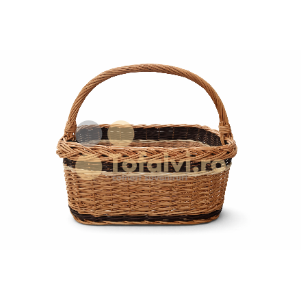 Fonott kocka  vesszőkosár füllel 