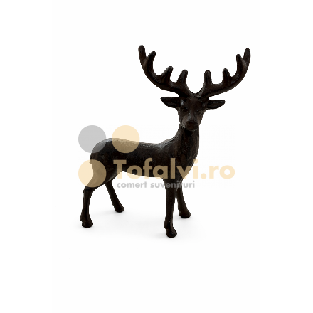 Figurină decorativă cerb din fontǎ stil rustic