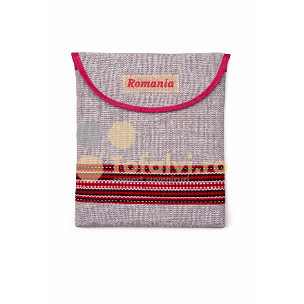 Traistă tradițională românească „România” – model popular cu broderie mic 