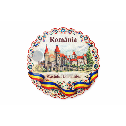 „Románia – Vajdahunyadi vár” mintás edényalátét5drb/szett