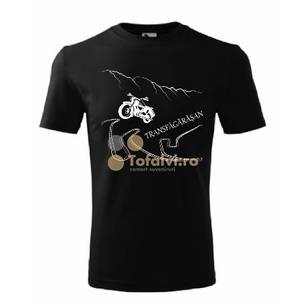 Tricou motociclist Transfăgărășan – drum montan celebru din România