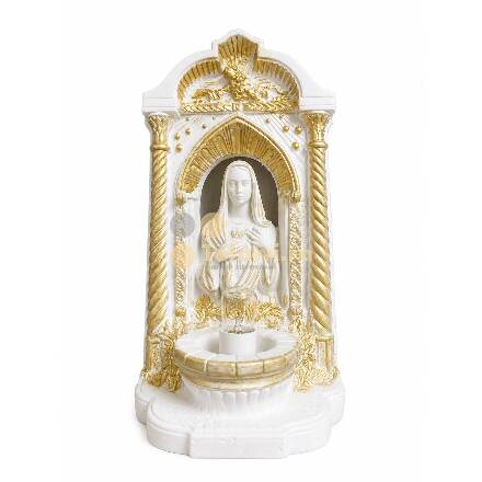 Candelă decorativă cu Fecioara Maria