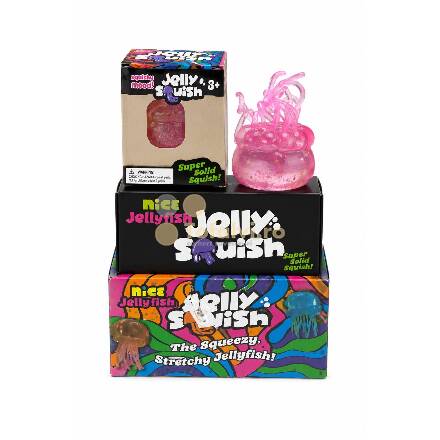 Medúza alakú squishy stresszoldó játék 12drb/szett