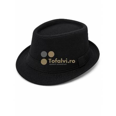 Black  Hat with Fabric Band