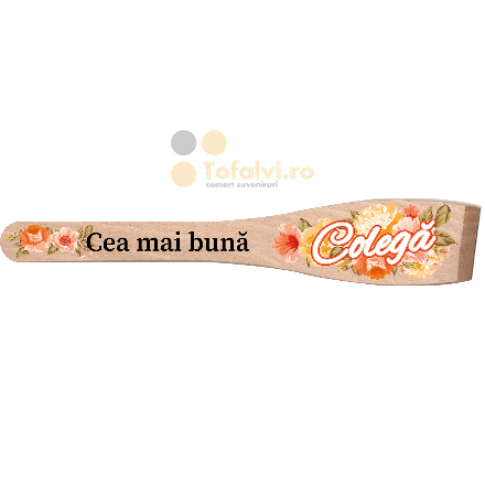 Spatulă decorativă din lemn „Cea mai bună Colegă”10buc/set