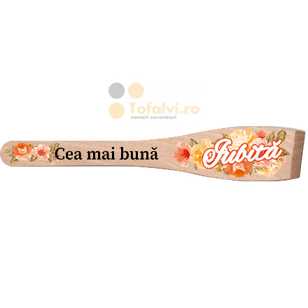 Spatulă decorativă din lemn „Cea mai bună Iubită”10buc/set
