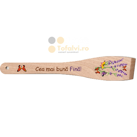 Spatulă decorativă din lemn „Cea mai bună Fină”10buc/set