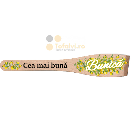 Spatulă decorativă din lemn „Cea mai bună Bunică”10buc/set
