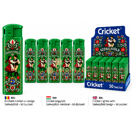 Brichetă Cricket cu design Székelyföld – 50 buc/set