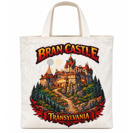 Geantă textilă decorativă „Bran Castle – Transylvania”